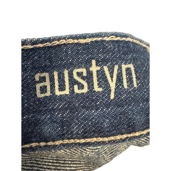 7 For All Mankind Austyn Mens Jeans Size 38 Blue Classic Fit Straight Leg 100% C - Picture 6 of 7